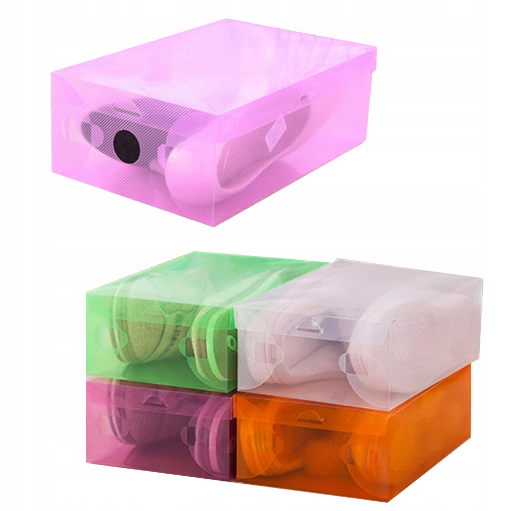 

Pojemnik Na Buty organizer Pudełko plastikowe x 5