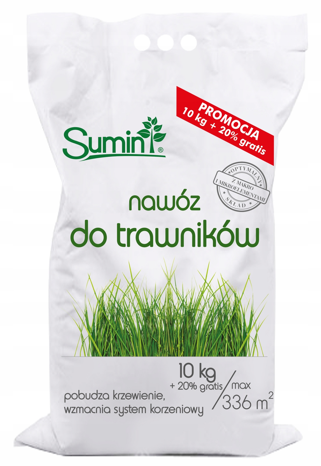 Nawóz do trawników 10+2kg Sumin