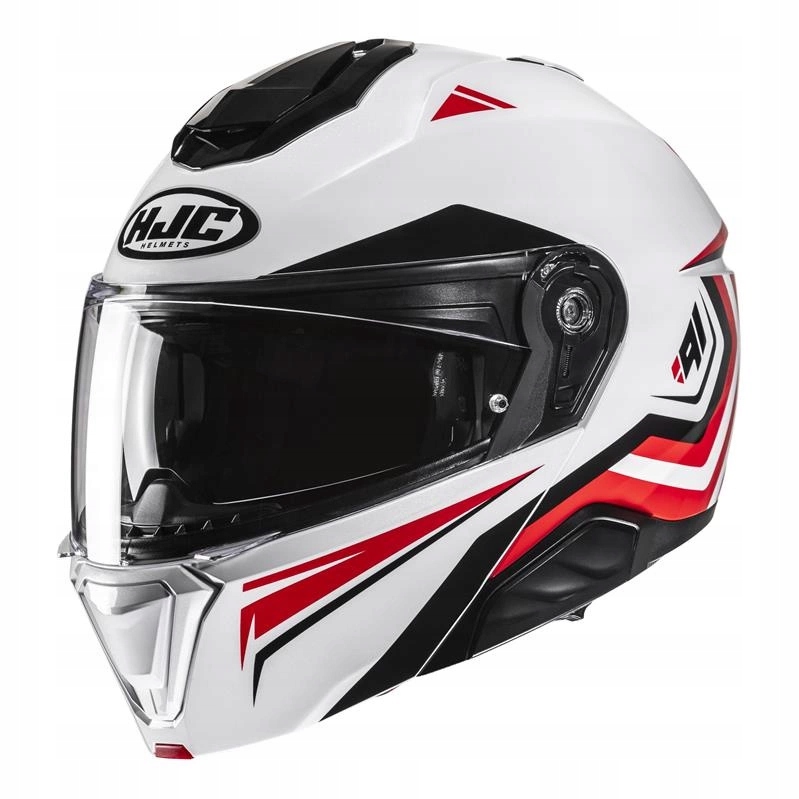 Kask motocyklowy Hjc I91 Tricus White/red biały czerwony Gratisy