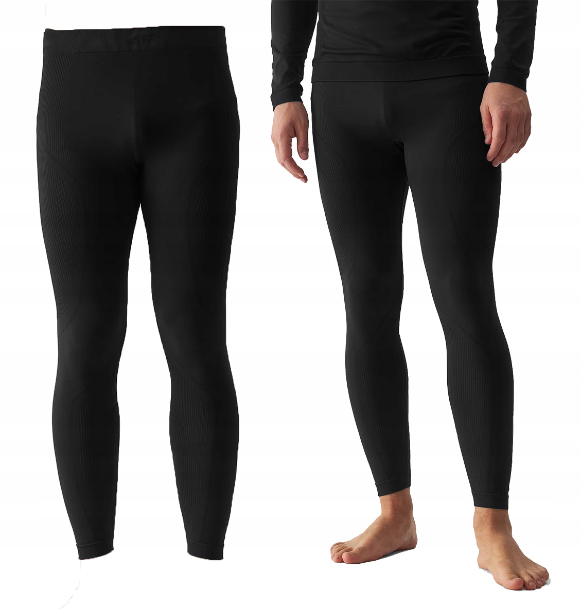 Termoaktivní kalhoty 4F bezešvé M173 na černé lyže 2XL/3XL