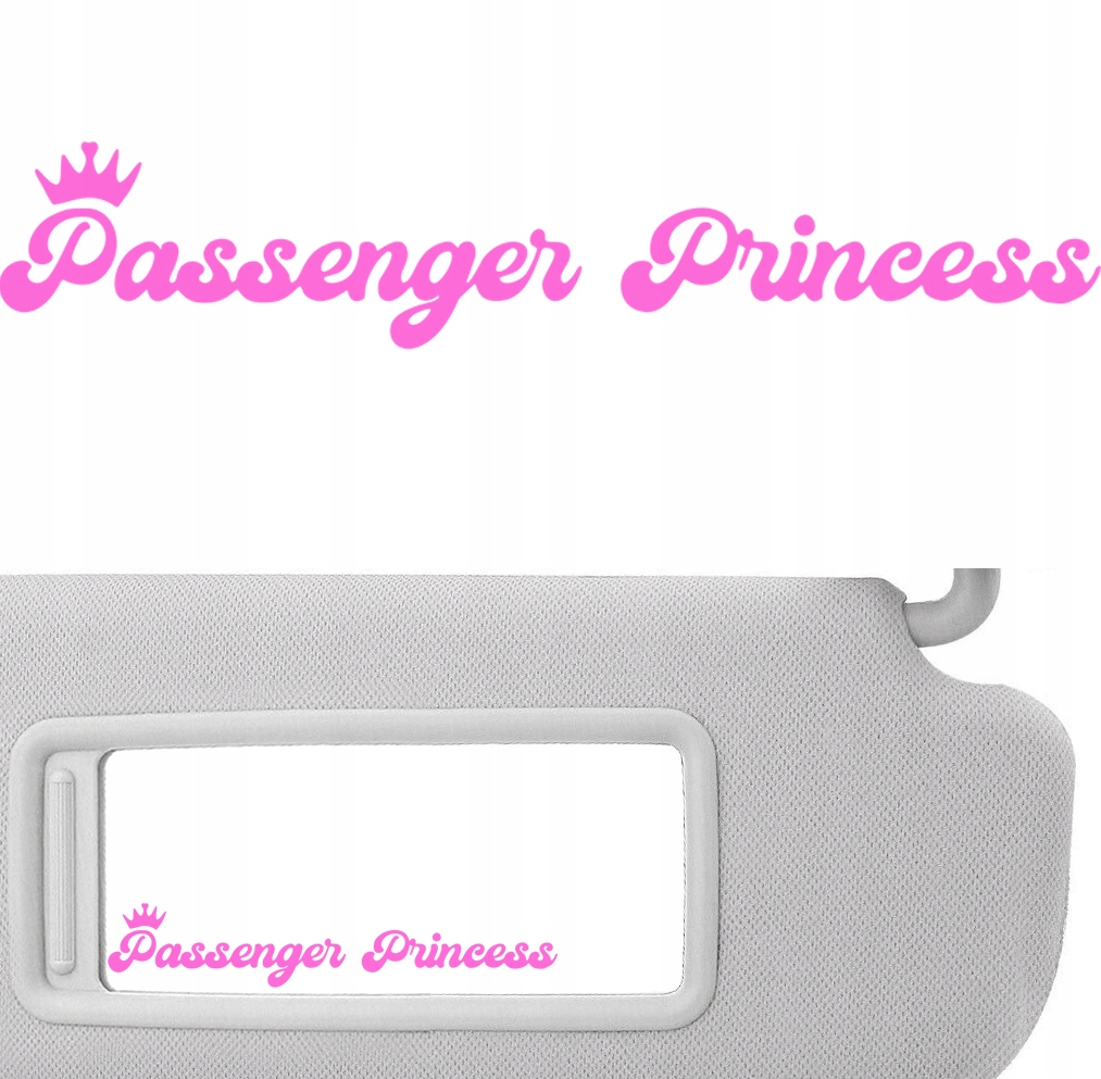 

Naklejka na lusterko Passenger Princess 11x2