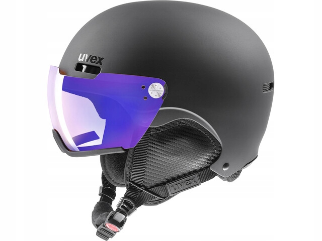 Lyžařská přilba Uvex Hlmt 500 Visor V Vario Black Mat L 59-62 cm