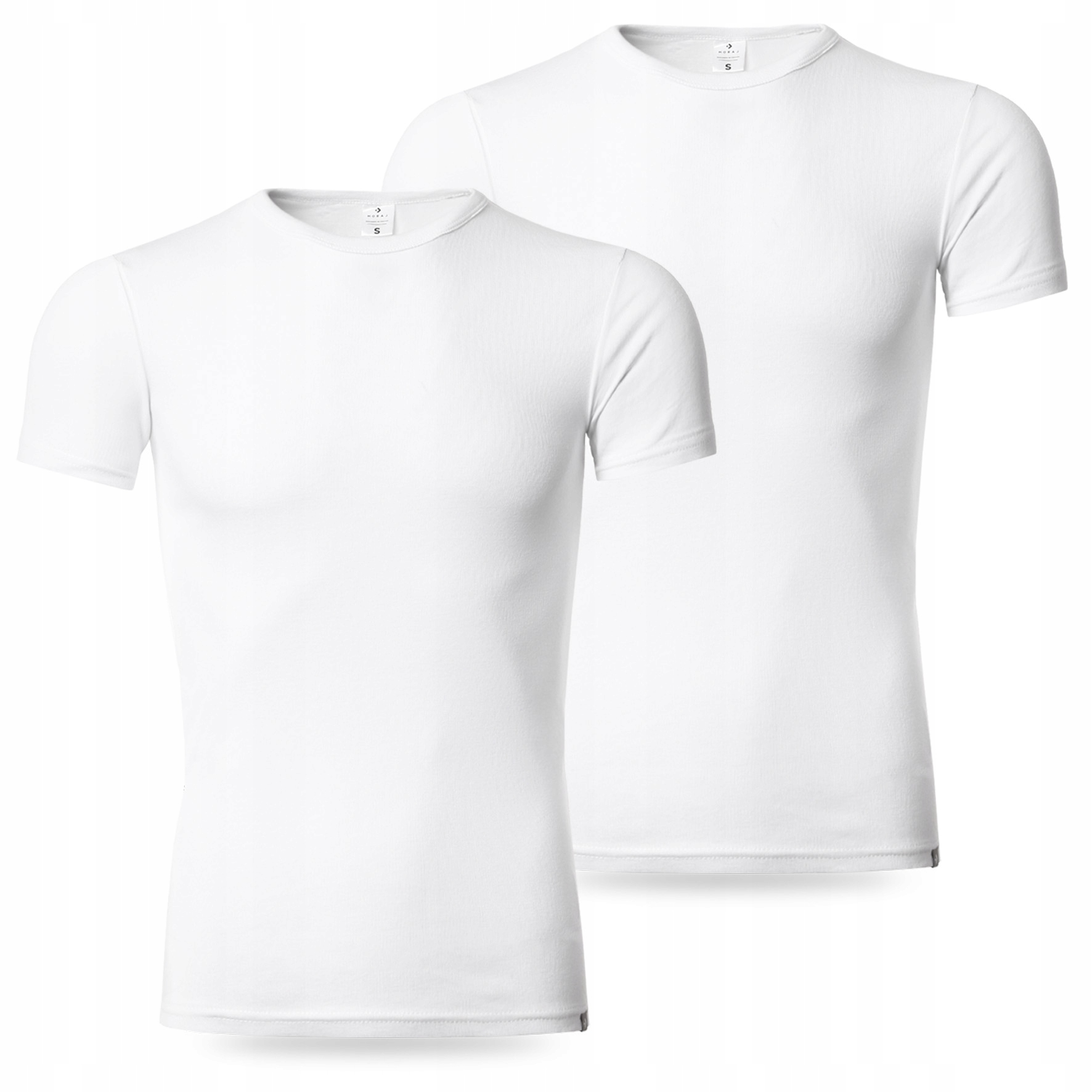 BIAŁA PODKOSZULKA BAWEŁNIANA MĘSKA KRÓTKI RĘKAW PODKOSZULKI MORAJ XL 2-PAK