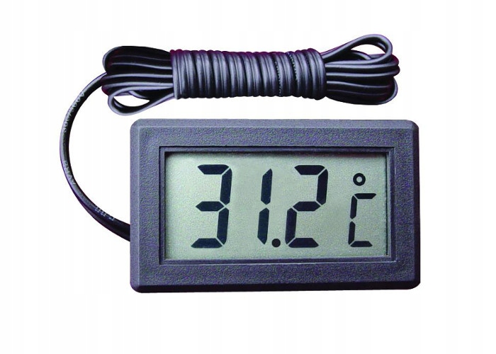 

Cyfrowy termometr do samochodu LCD z sondą -50 +70