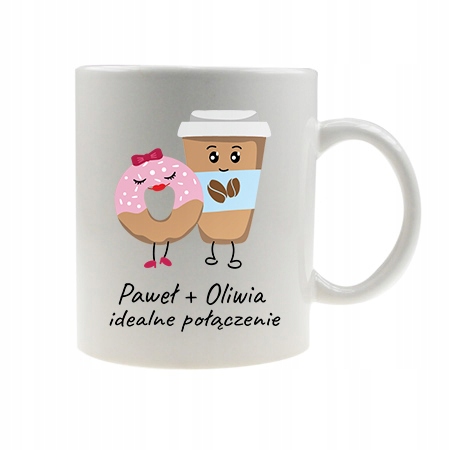 Kubek nadruk Walentynki imię prezent wzór 7