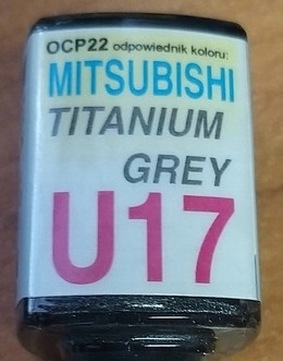

Zaprawka Lakiernicza Mitsubishi U17 titanium grey