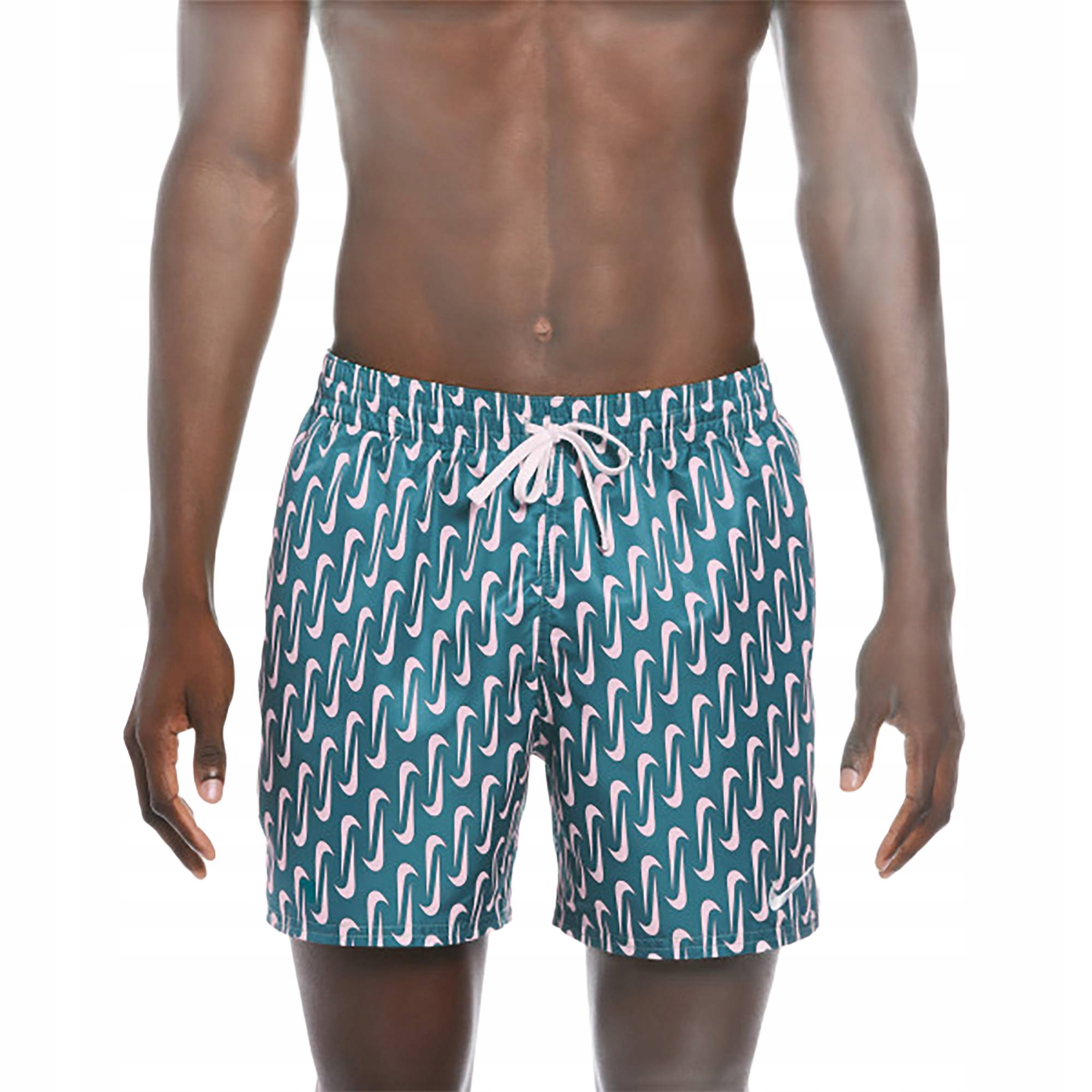 Pánské plavkové šortky Nike Swoosh Link 5" Volley dusty cactus S