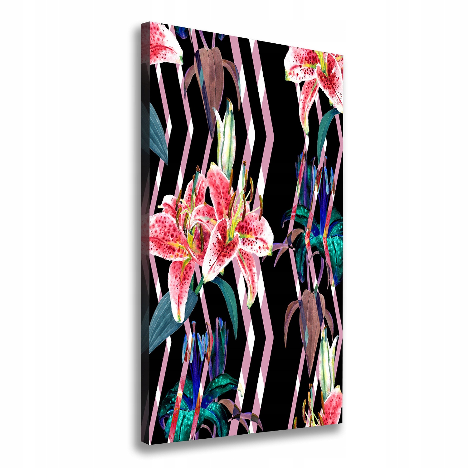 

Foto obraz na płótnie do salonu Lilie tło 60x120cm