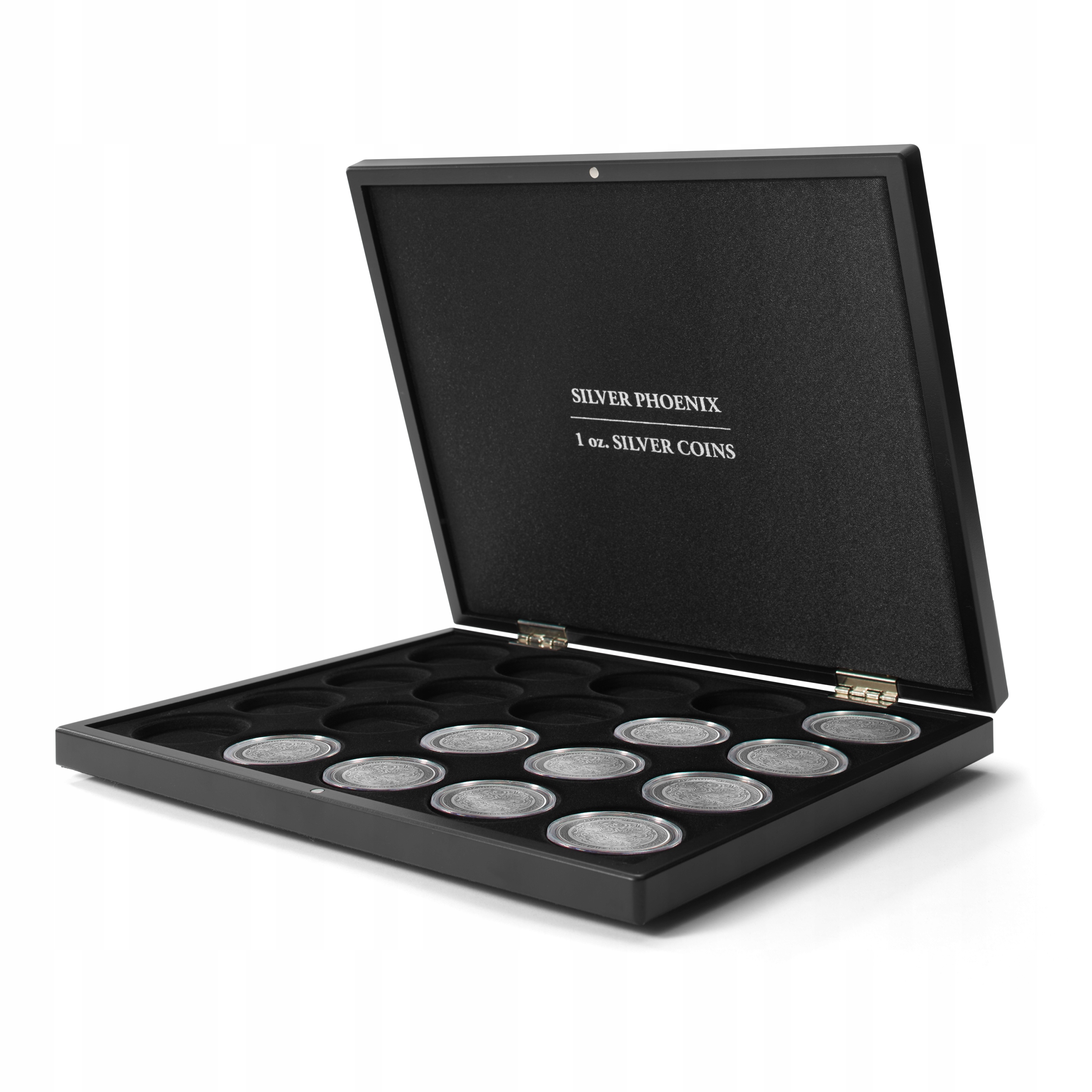 Elegantní Pouzdro Na Stříbrné Mince Phoenix 1OZ Ag Leuchtturm