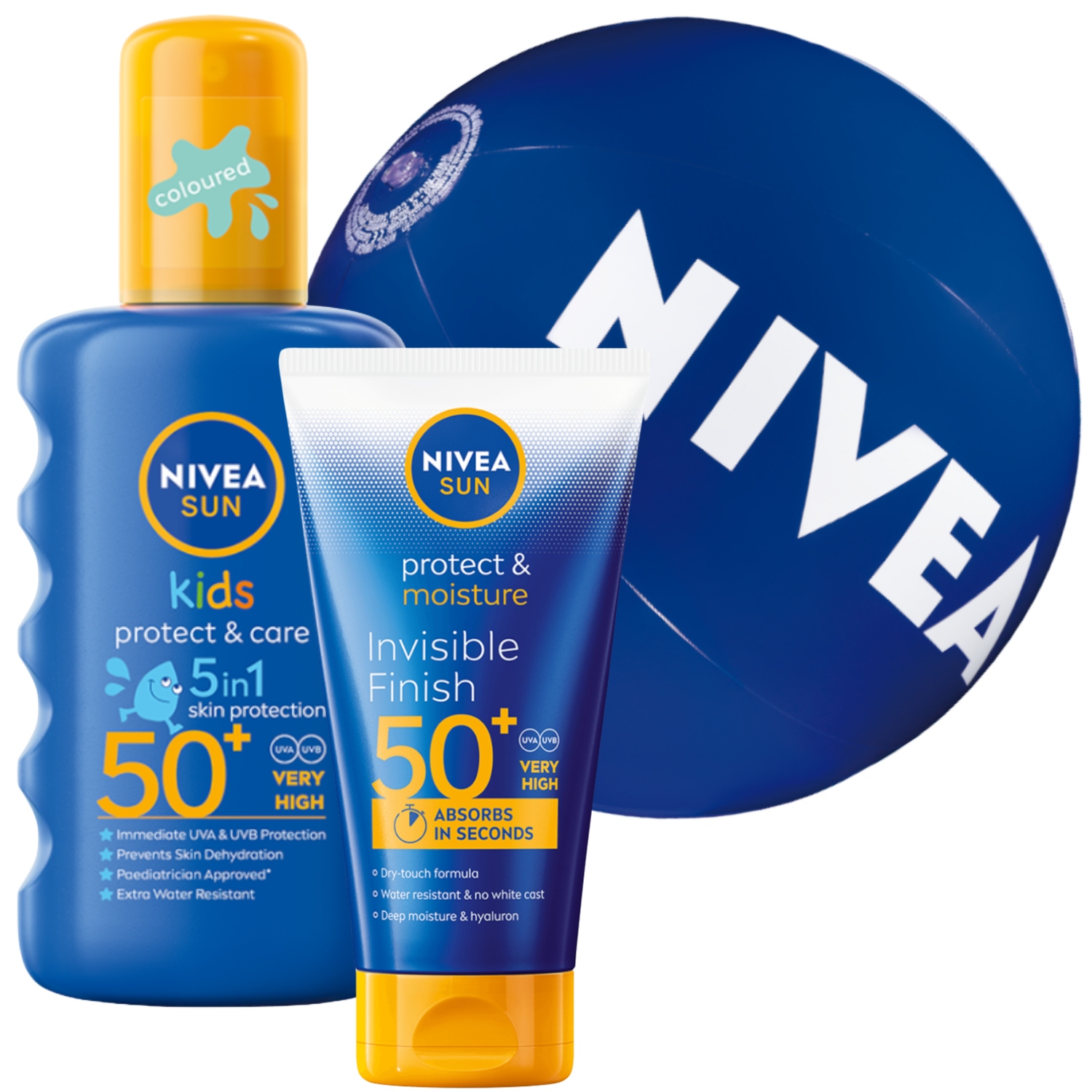 Nivea Sun Balzám na opalování SPF50+ 150 Ml+ Kids Spray SPF50+ 200 Ml +dárek
