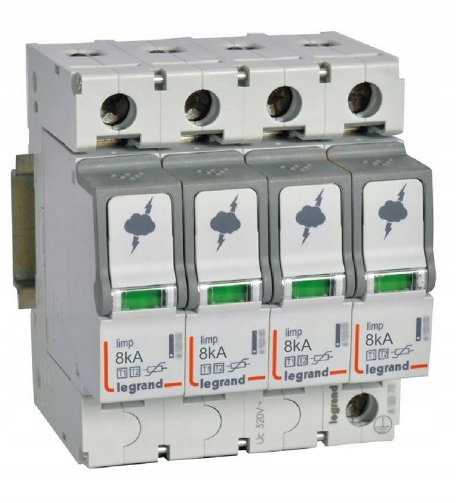 Obmedzovač prepätia T1+T2 8/50 4P