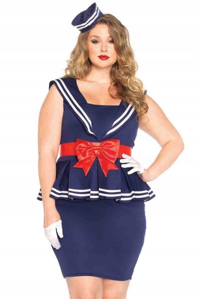 Leg Avenue Námořnický kostým „Aye Aye Amy“ – 4dílný komplet 1X