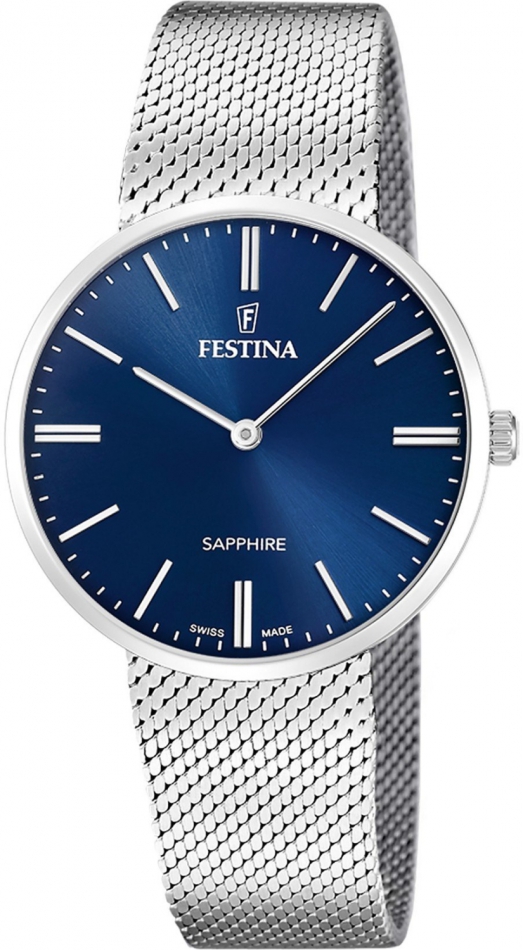 Pánské hodinky Festina 20074/2, tmavě modré, klasické.
