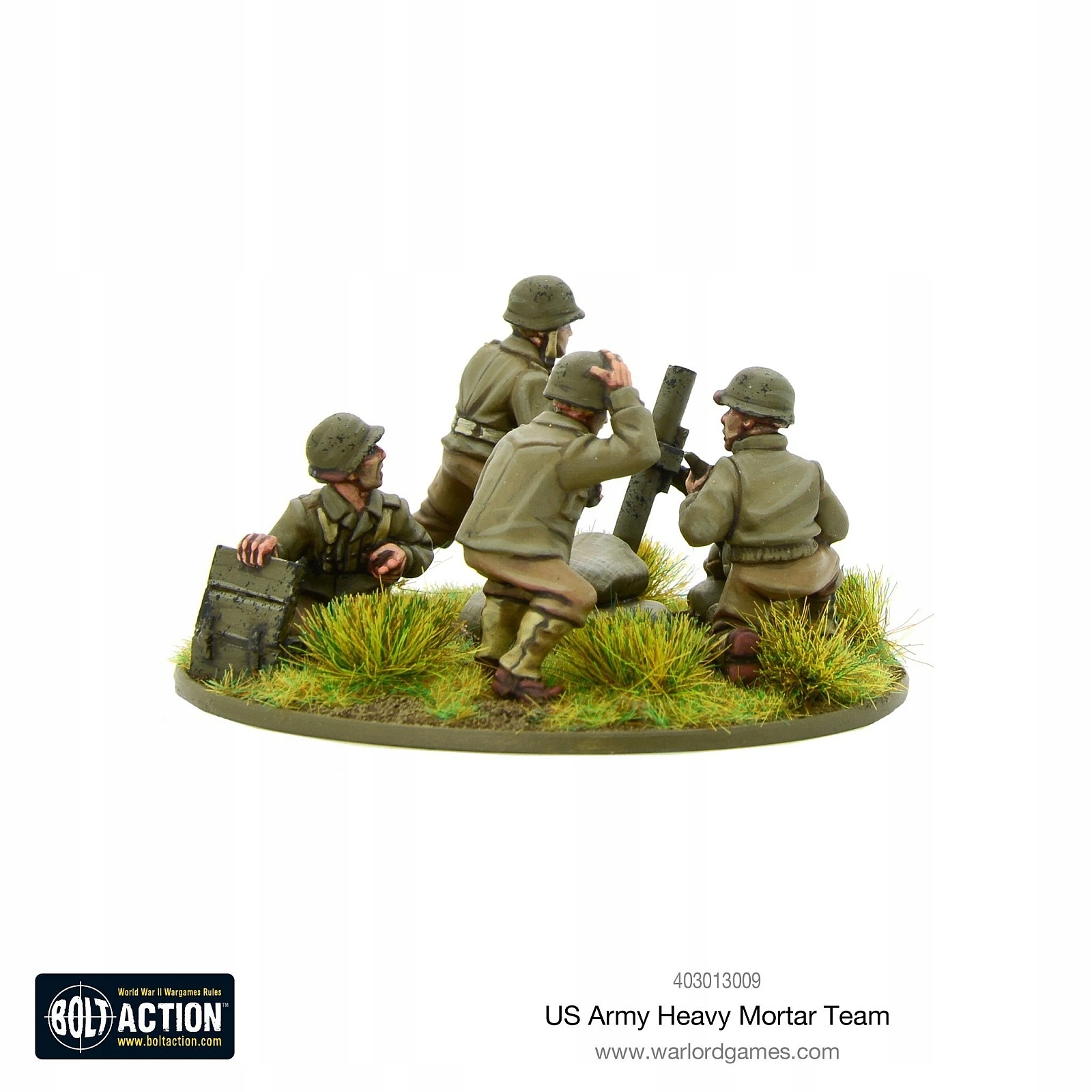 Bolt Action US Army Heavy Mortar Team Liczba figurek 4