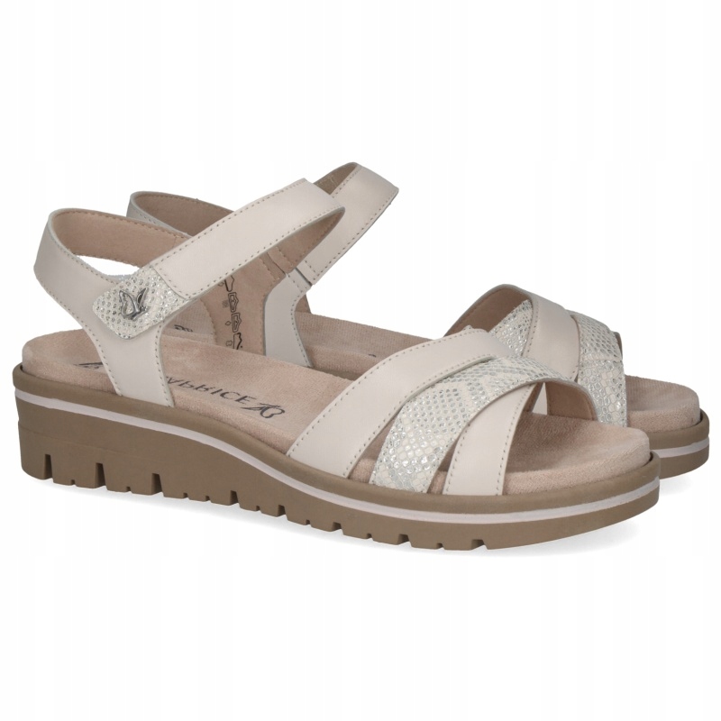 Dámské Caprice Offwhite Comb 9-28713-44 199 béžové, Kůže Vel. 41