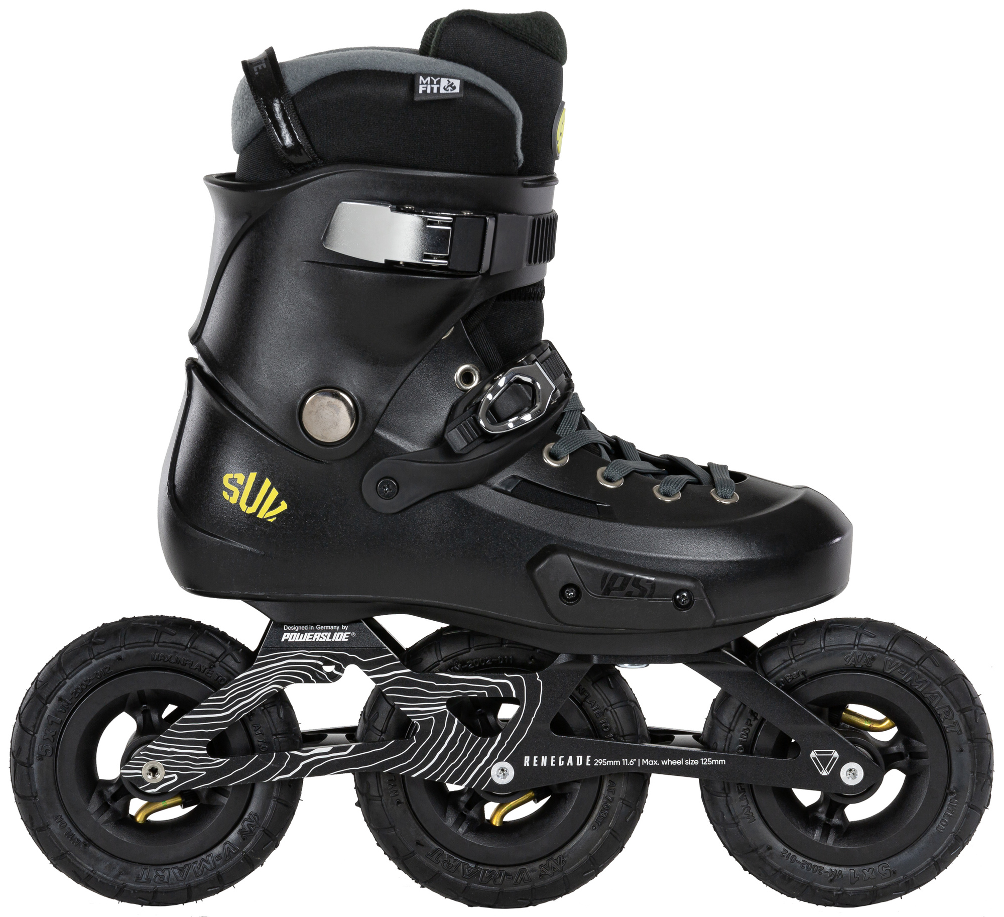 Powerslide Kolečkové brusle Powerslide Suv Zoom Renegade 125 Trinity, 3x, 1