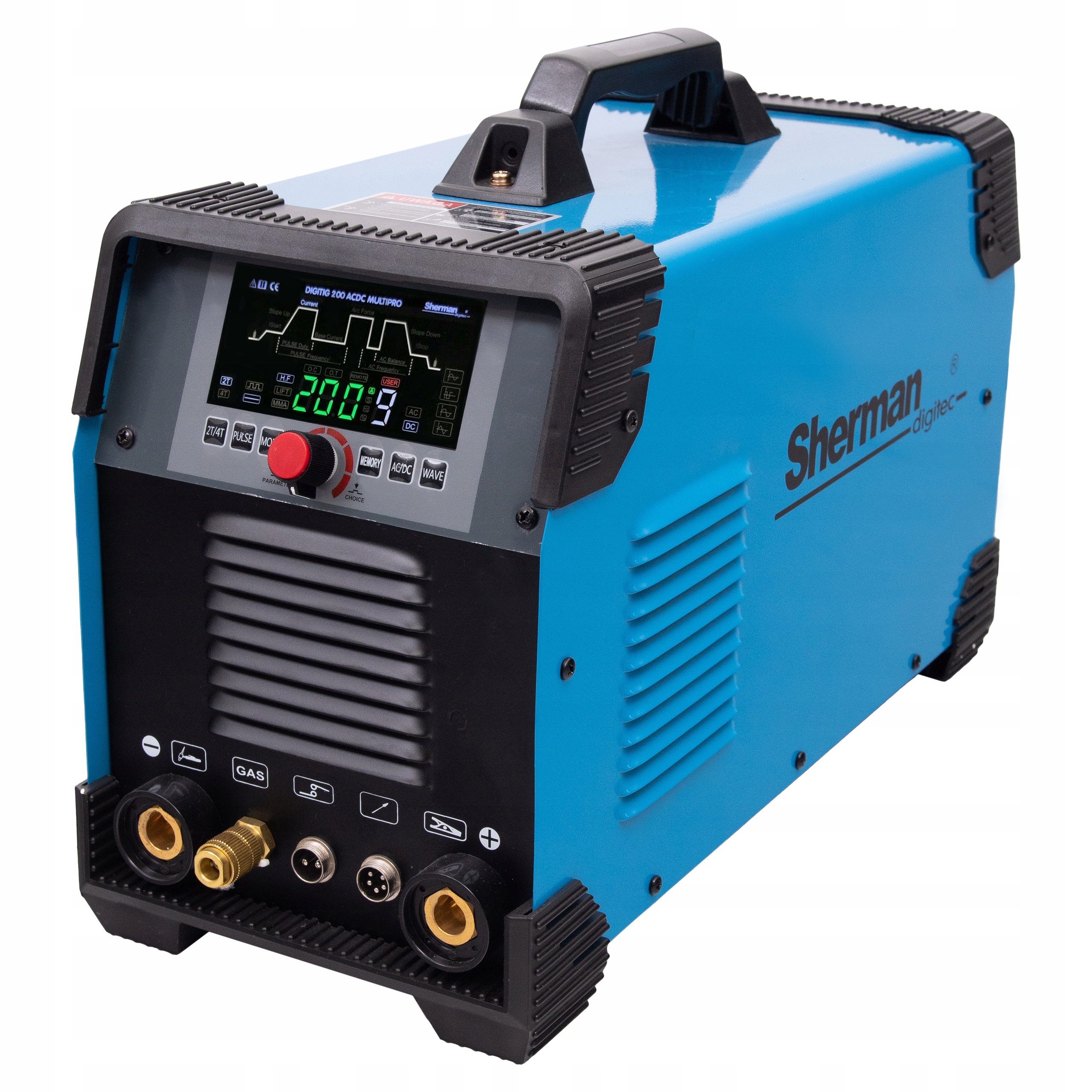 SPAWARKA SHERMAN DIGI TIG 200 AC/DC MULTIPRO 200A Moc pobierana 5.7 kVA