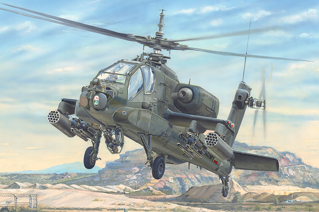 AH-64A Apache Early Trumpeter 05114 1:35