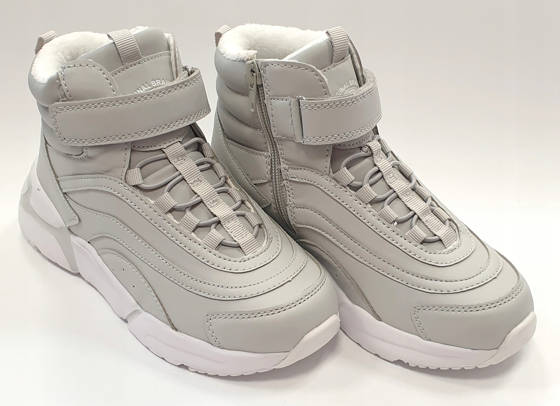 PÓŁBUTY TRZEWIKI OCIEPLANE RZEP POPIEL R 33 22,00 Kod producenta ES 48/21