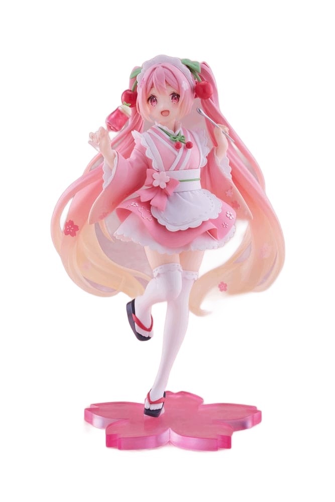 Figurka Hatsune Miku Newley Written Sakura Miku Japanese Cafe Ver. Reissue
