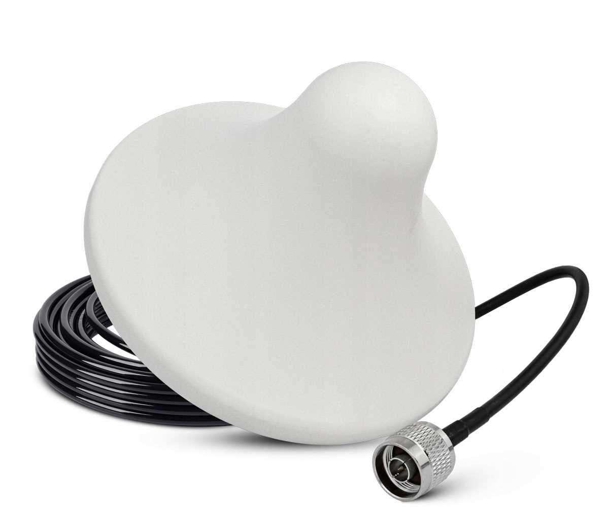 ZESTAW WZMACNIACZ ZASIĘGU SYGNAŁU INTERNETU TELEFONU GSM 2G 3G + ANTENY 10m Model EGSM/UMTS WHITE