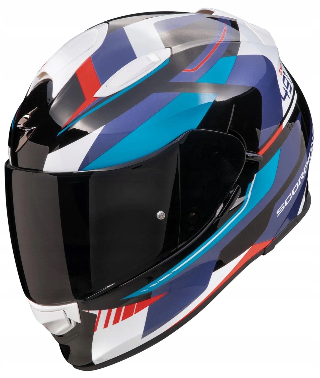 Scorpion EXO-491 Abilis Black Blue Red Integrálna Motocyklová Prilba