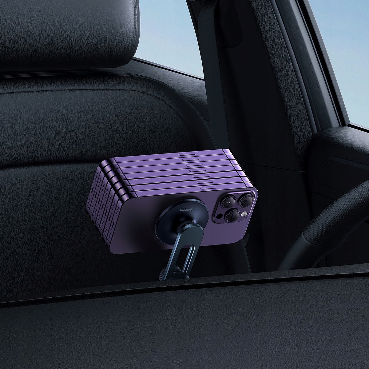 BASEUS UCHWYT DO SAMOCHODU MAGNETYCZNY HOLDER NA TELEFON DO KRATKI NAWIEWU Marka Baseus