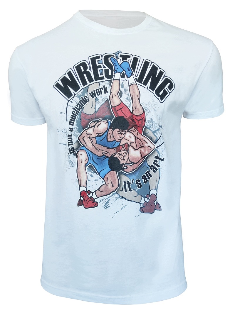 Koszulka sportowa, zapaśnicza Wrestling Art Biała S