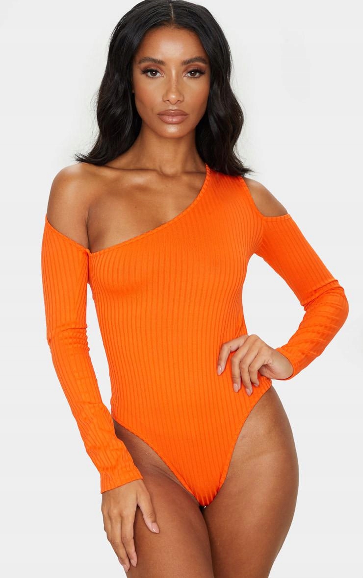 BODY POMARAŃCZOWE PRETTYLITTLETHING 38 Kolor pomarańczowy