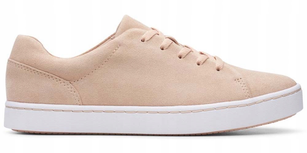 Tenisky Clarks Pawley Springs růžovo béžové kožené, velikost 36