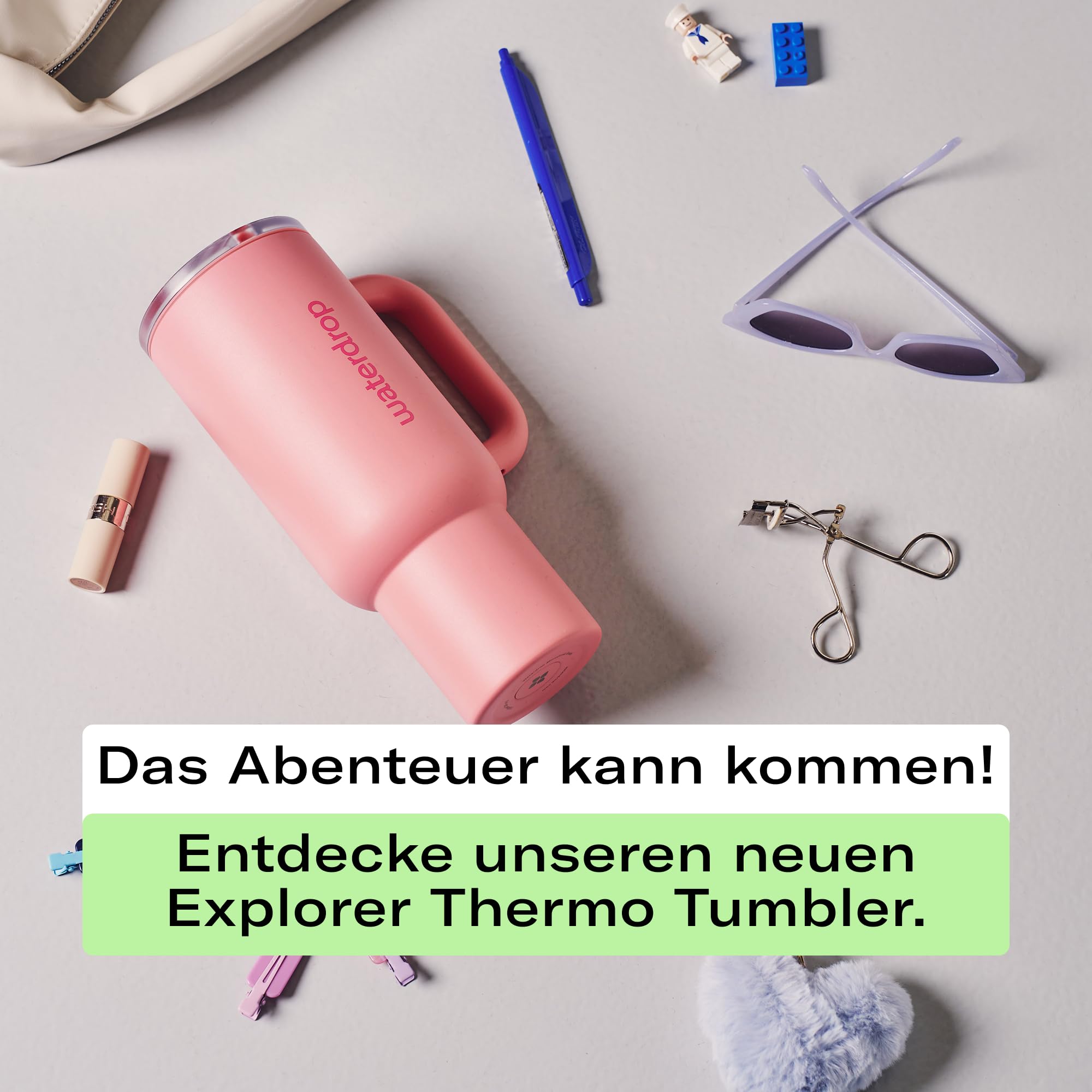 WATERDROP BUTELKA TERMICZNA ZE SŁOMKĄ 1,1L ZE STALI NIERDZEWNEJ — miniatura 5