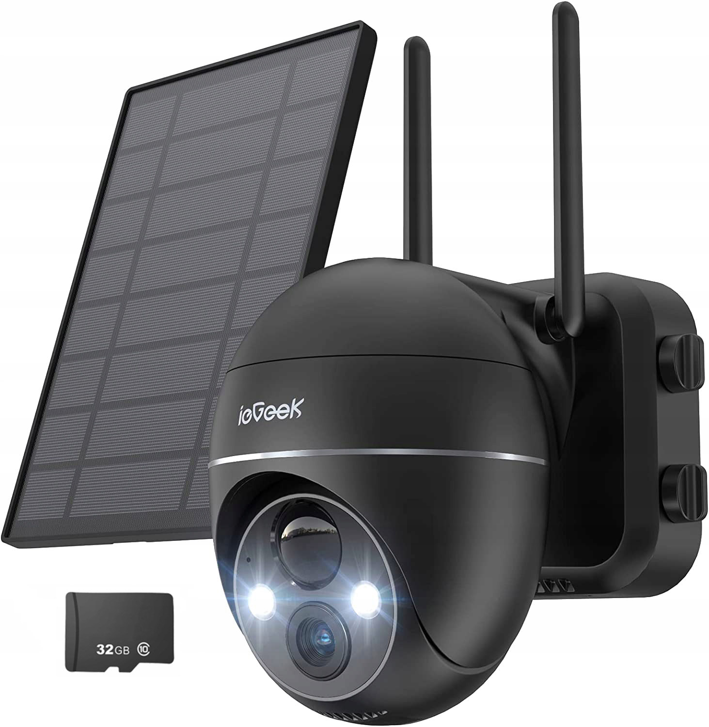 Ip Kamera 2K Venkovní Solární Otočná Wifi 4x Zoom na 9000MAH Baterie