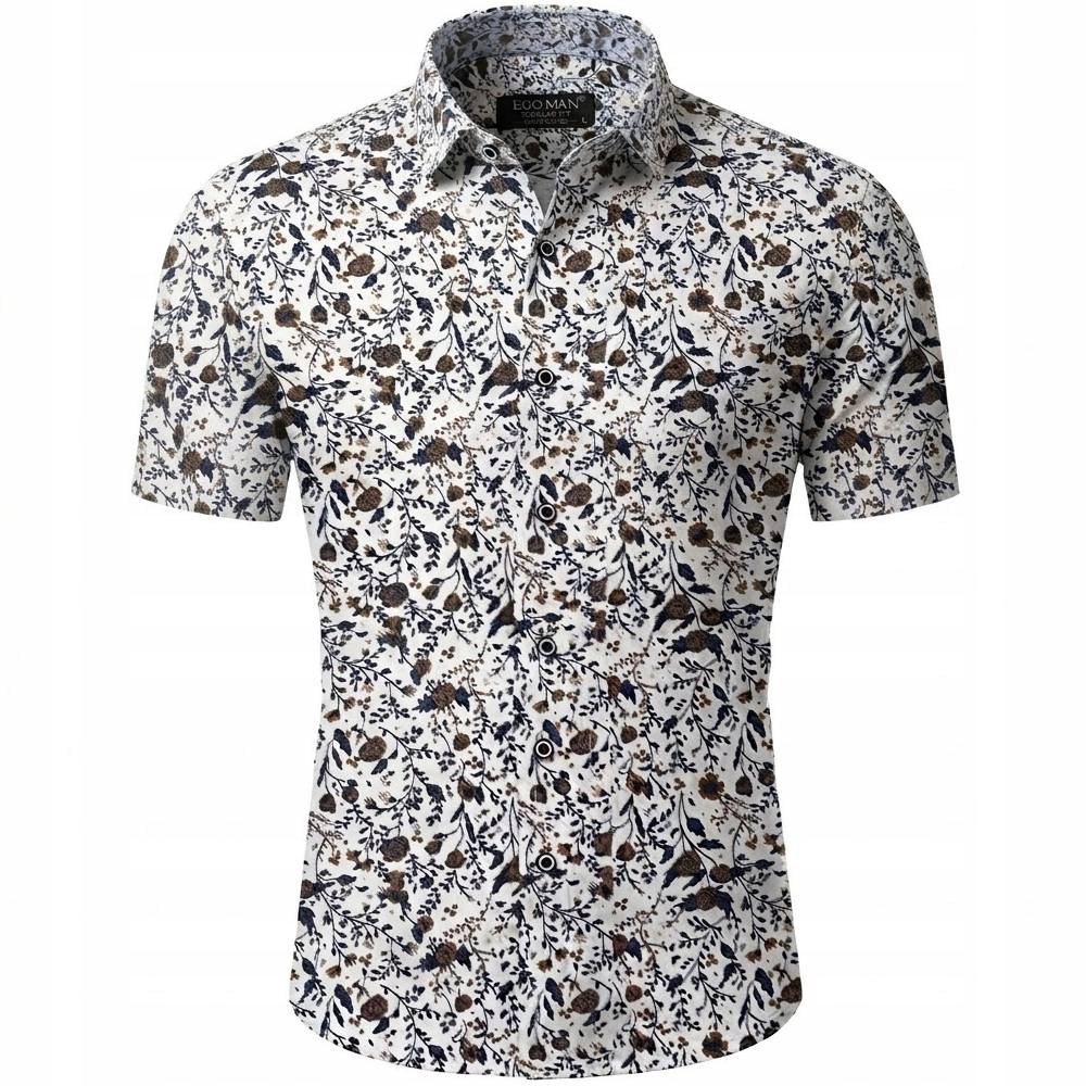 Ego Man košile pánská EKR-225-1 krátký rukáv regular fit XL bílá