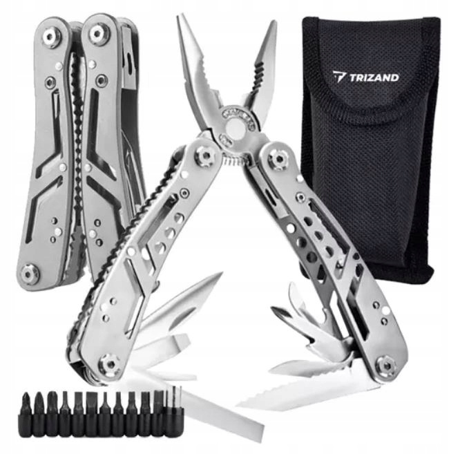 Narzędzie Wielofunkcyjne Multitool Survivalowy Zestaw Narzędzi 13w1 Z Etui