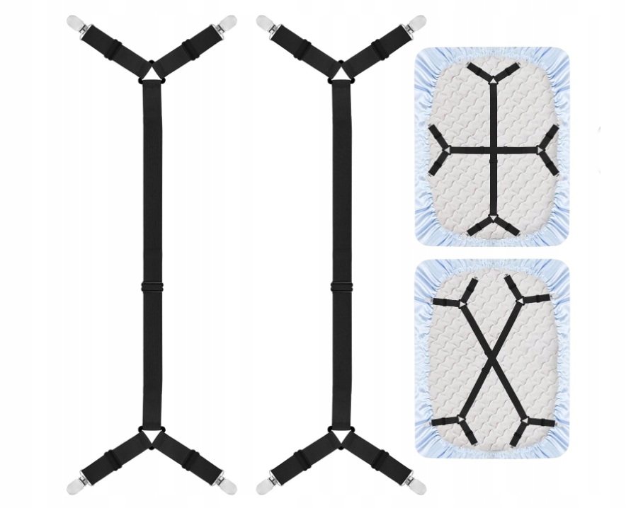 2X KLIPSY ZAPIĘCIA SZELKI ZAPINANIE UPRASOWANE PRZEŚCIERDŁO ORGANIZER ŁÓŻKA Szerokość produktu 2.6 cm