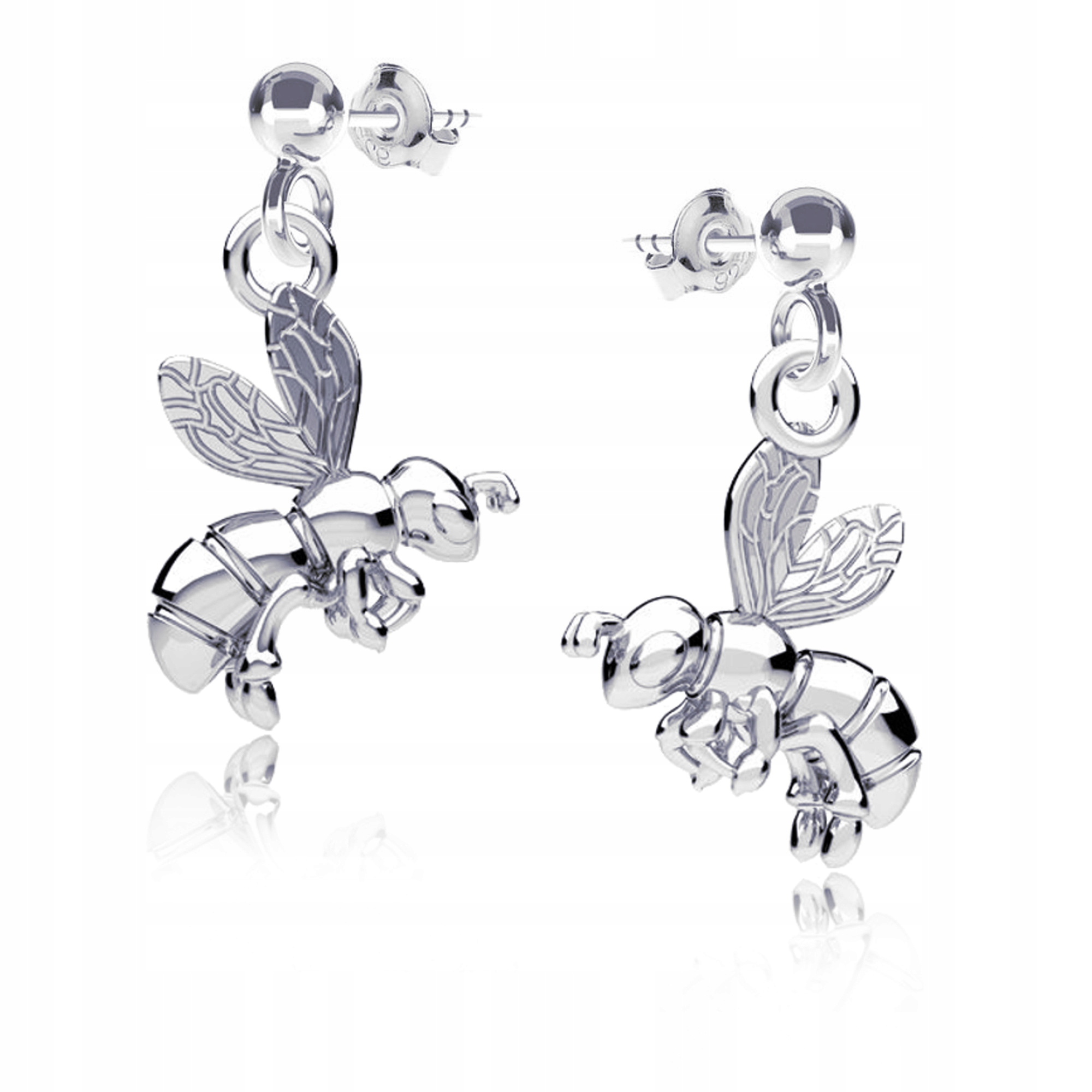 Náušnice Včelka stříbro 925