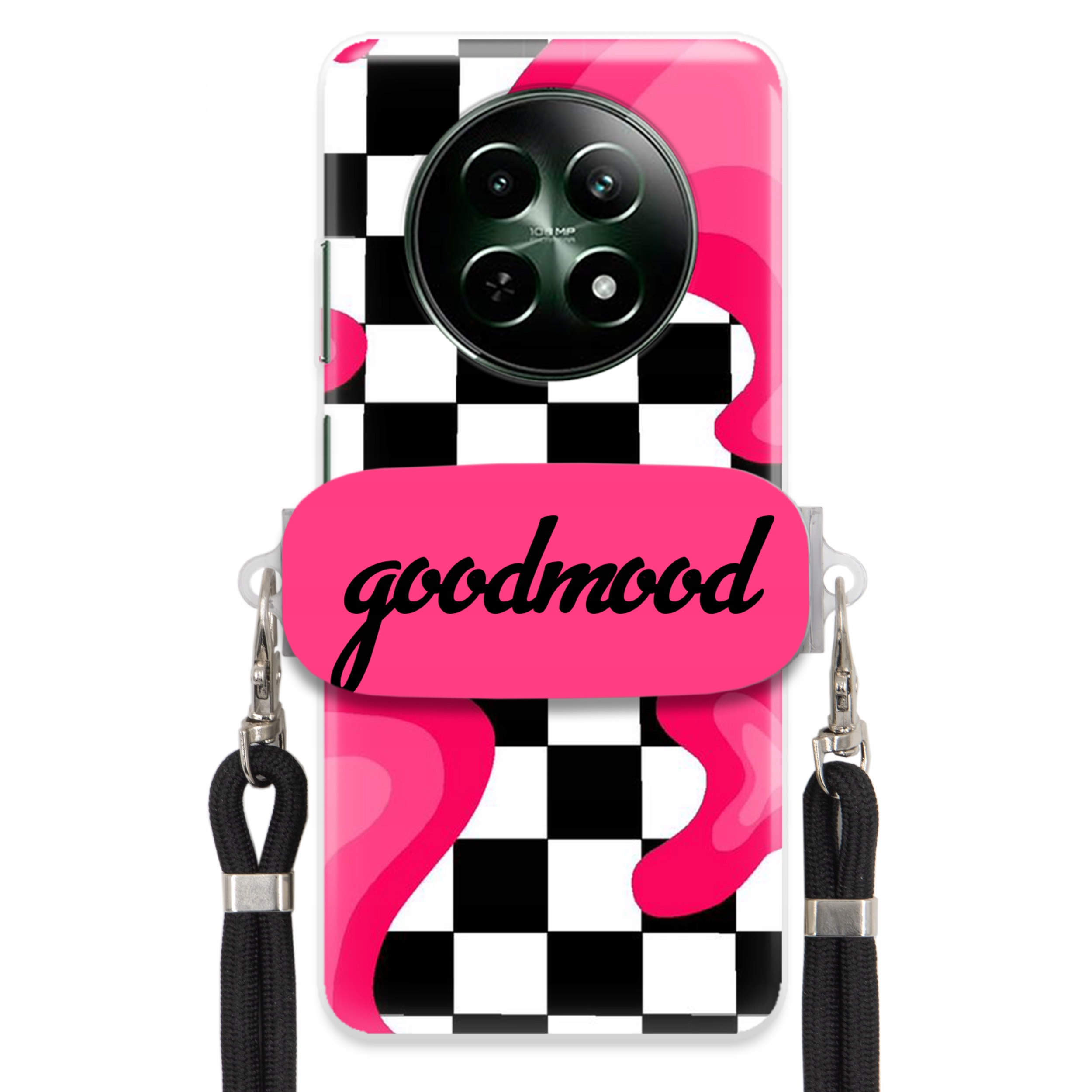 Pouzdro Pro Realme 12 5G Set Case Držák Na Vodítko Černý Pro Teenagery Splash