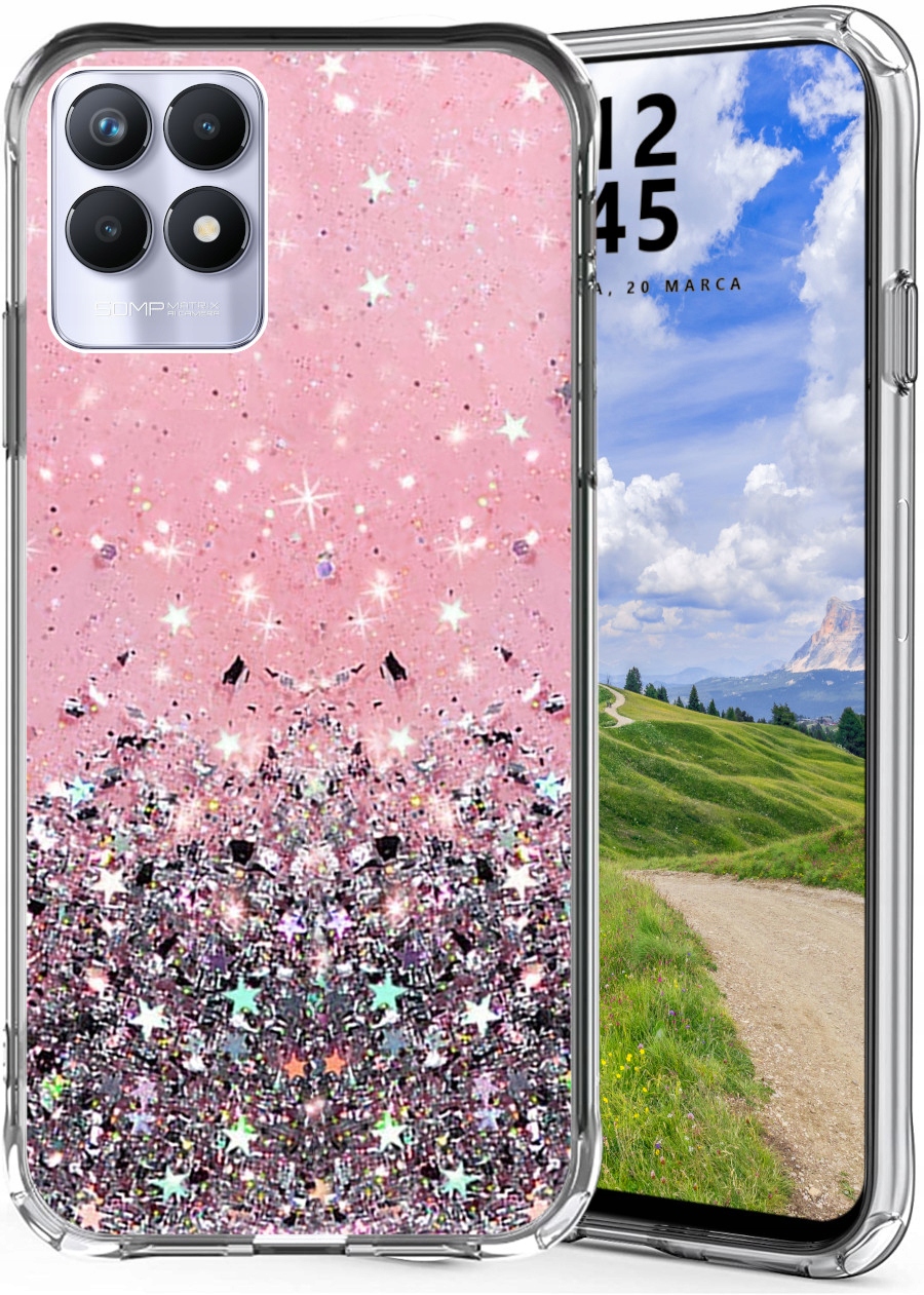 

Etui do Realme 8i Glitter Case Kolorowy Brokat