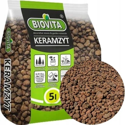 

Biovita Keramzyt Ogrodowy 5L Drenaż 8-16 mm