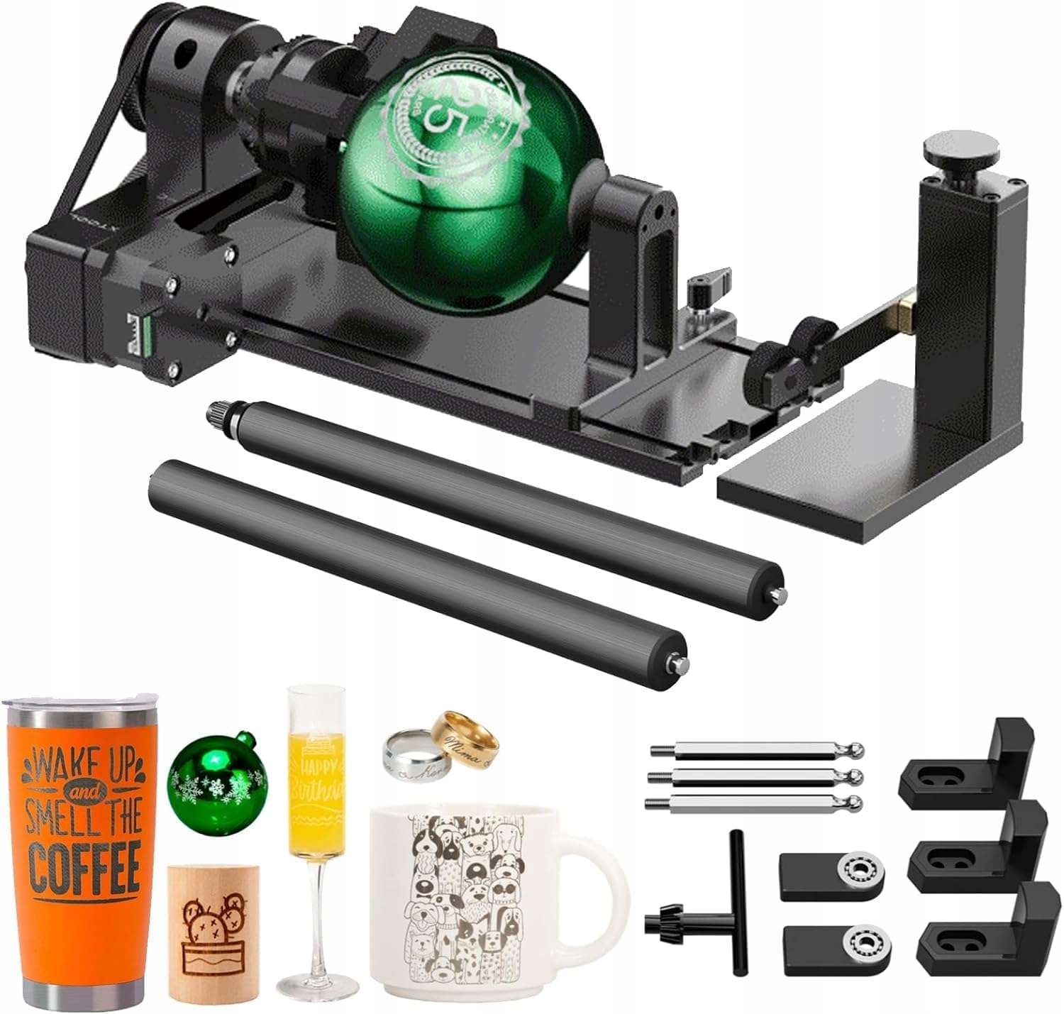 XTOOL 2 PRO-D/S/P/F PRZYSTAWKA OBROTOWA DO LASERA GRAWERKI UCHWYT 50MM