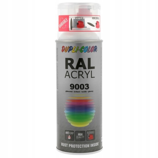 Dupli Color Lakier Akryl Spray Ral 9003 Biały Sygnałowy Połysk 400ML