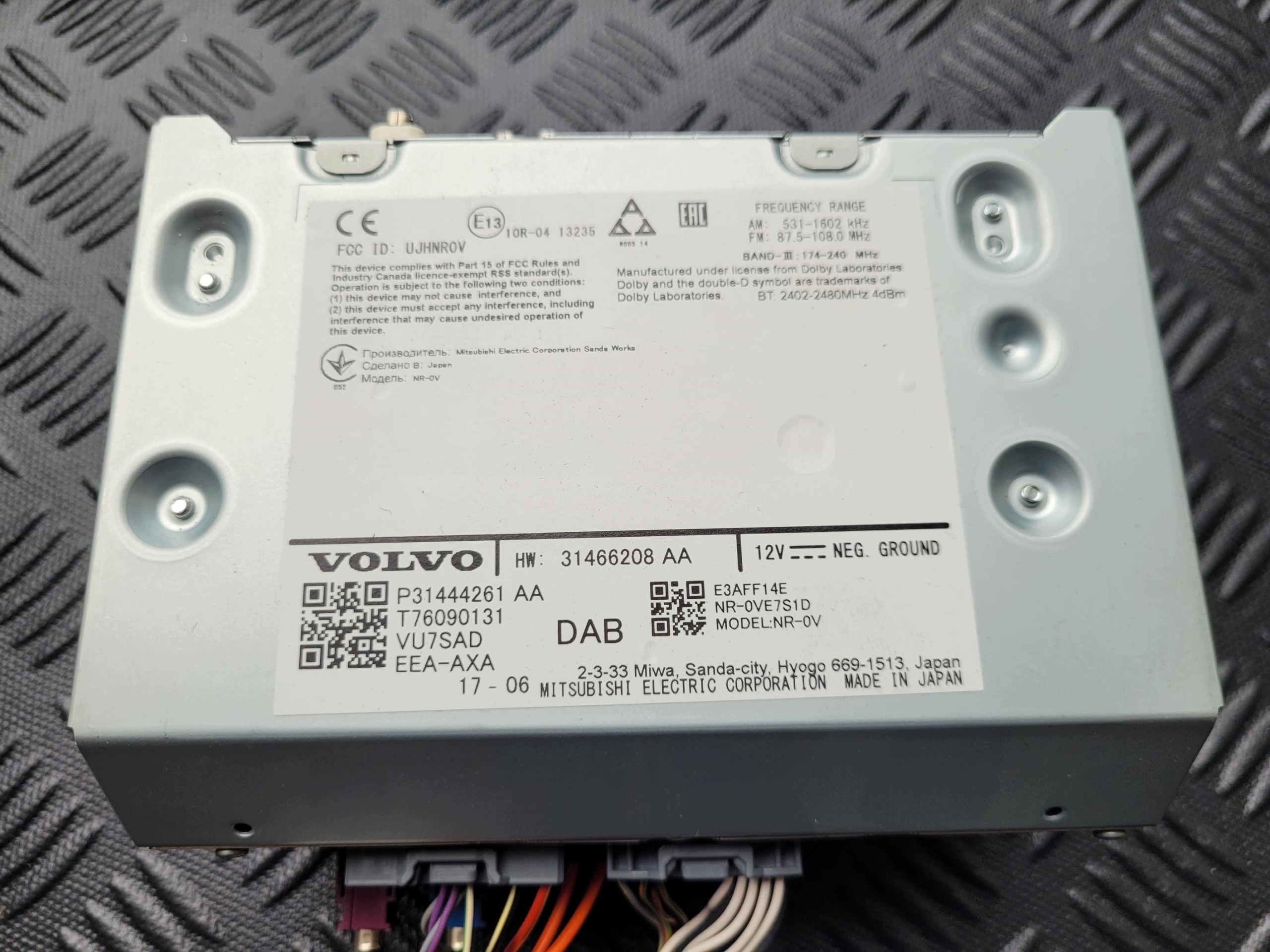 31444261AA P31444261AA 31466208AA modulo RADIO TUNER VOLVO XC60 II