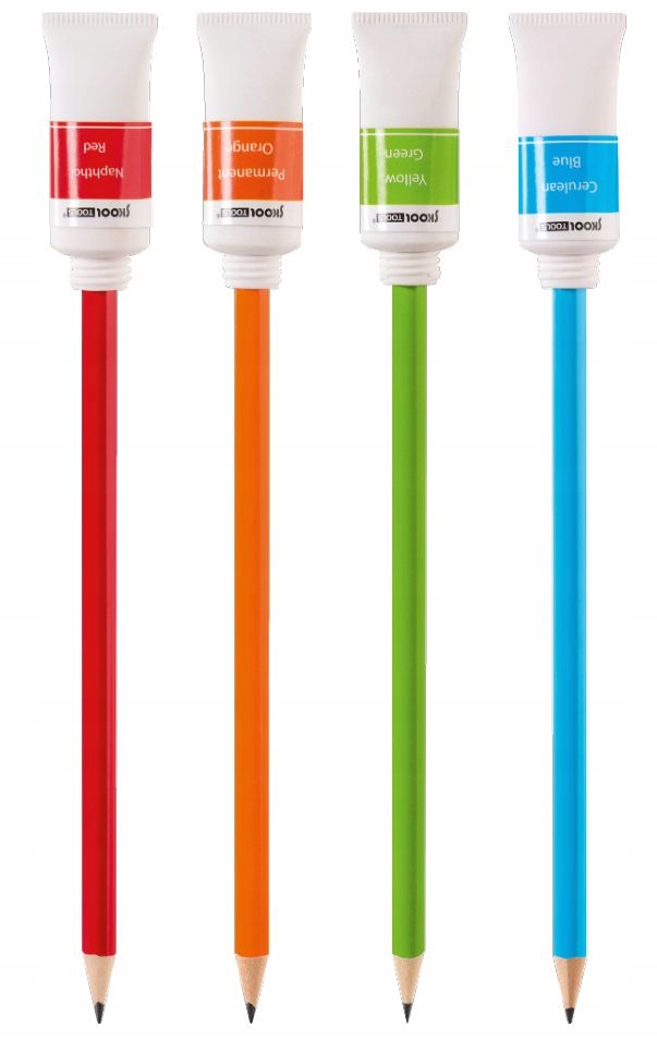 

Ołówek z gumką do mazania, Tubka farby