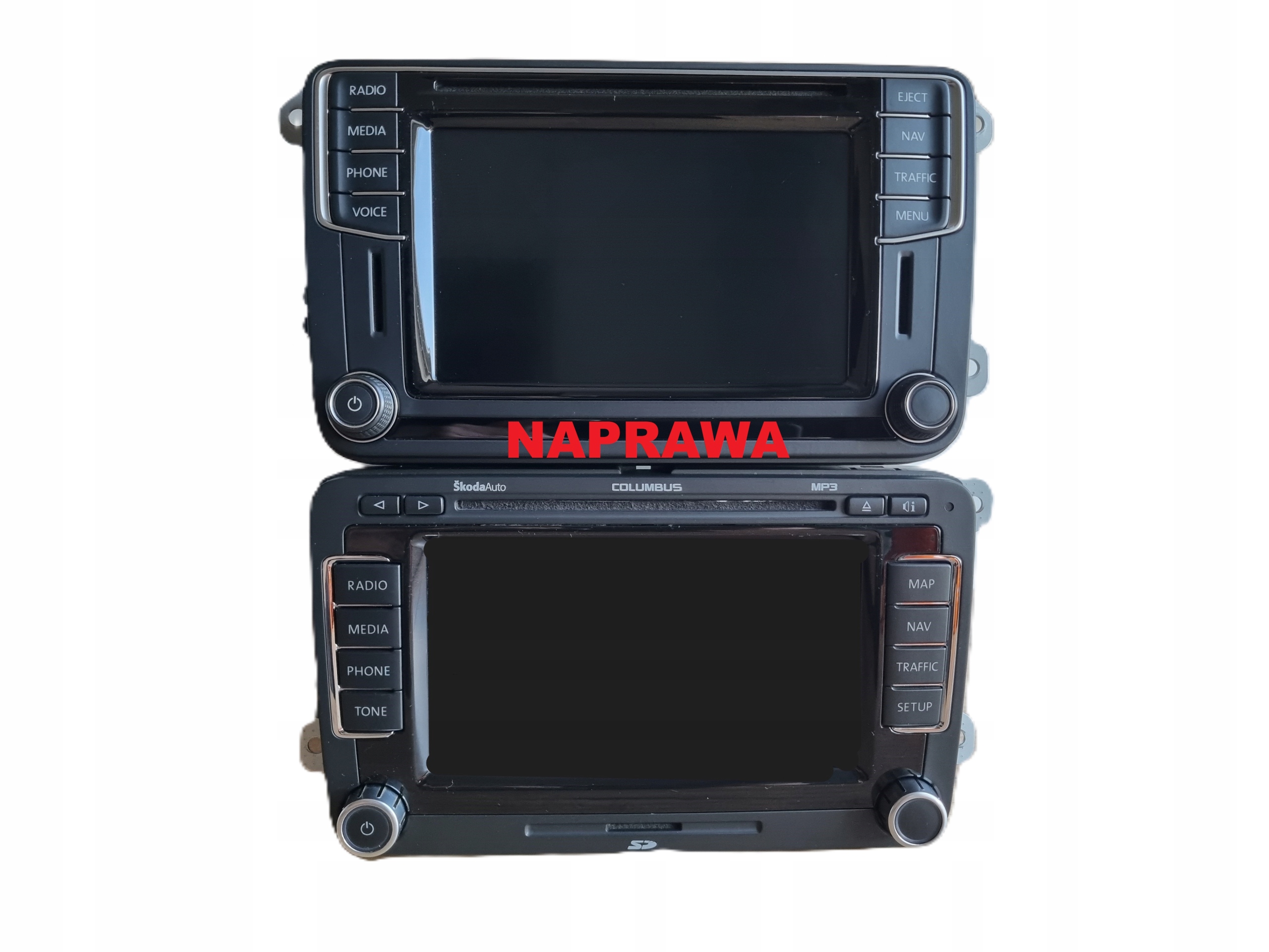 NAPRAWA RADIO NAWIGACJA VW RNS 510 SKODA COLUMBUS SEAT DISCOVERY MIB2 EKRAN