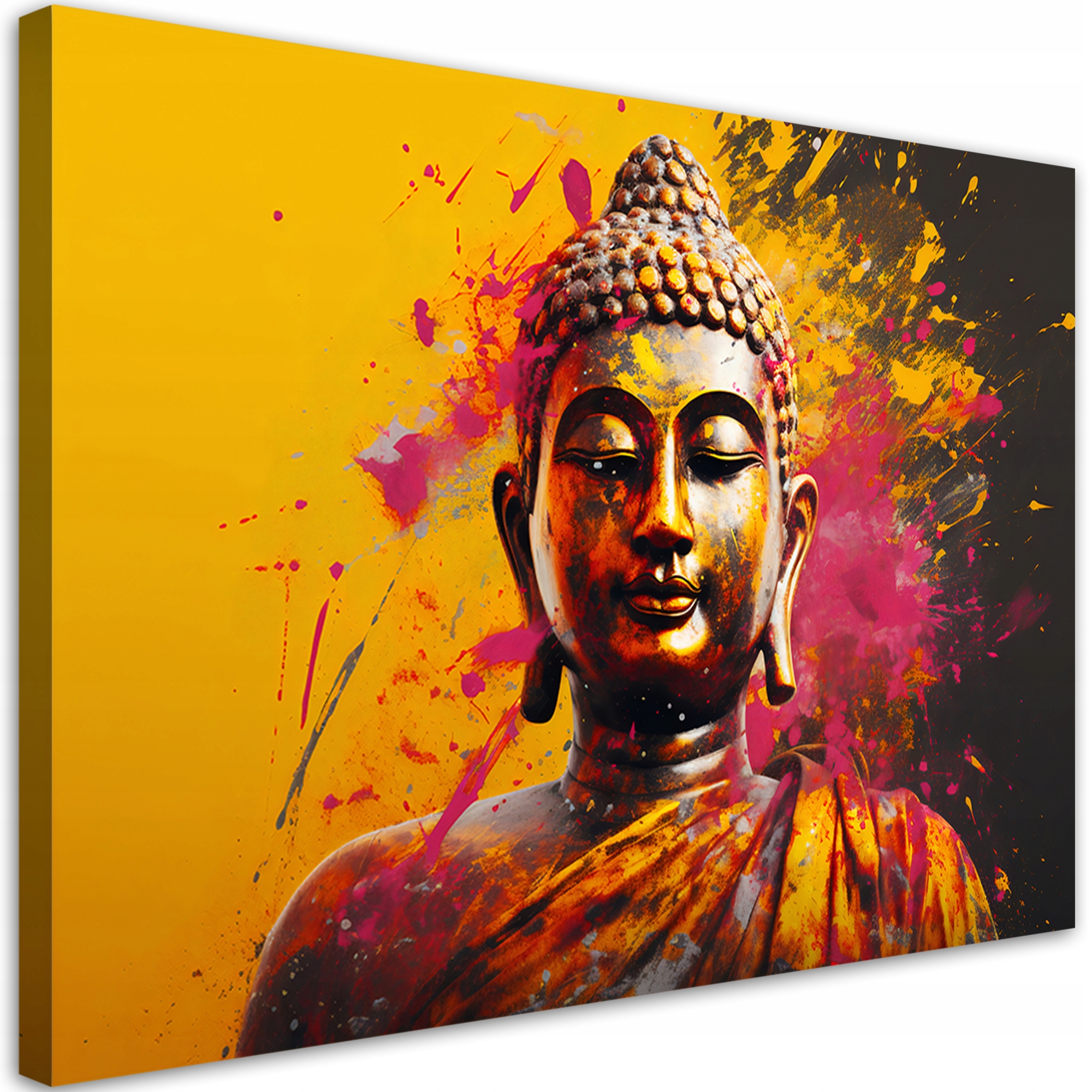 Obraz na plátně, Buddha na abstraktním pozadí 90x60