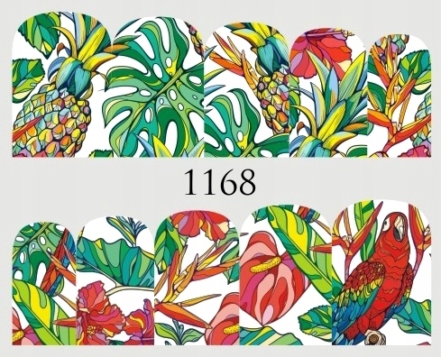 Naklejki wodne na paznokcie - nr 1168