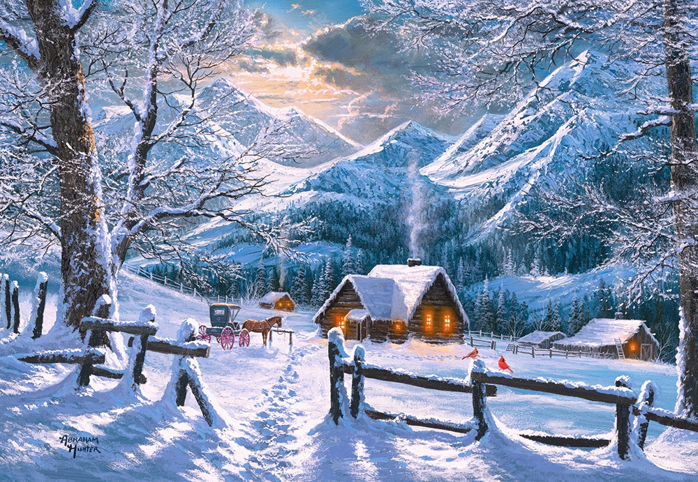 

Puzzle Układanka Krajobraz Góry Zima 1500 Castor