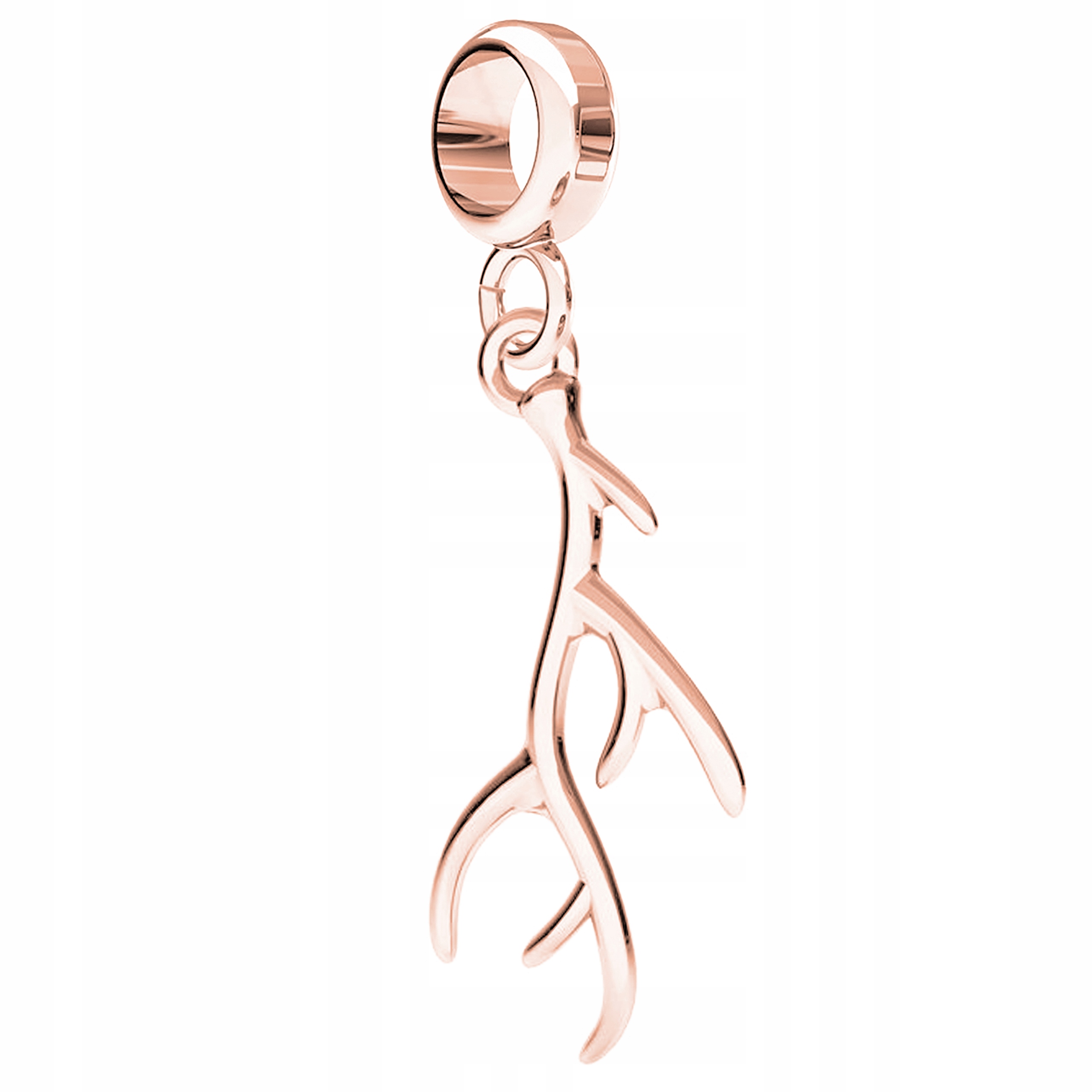 Charms Pozlacený s parožím, hlavou jelena, parohy, jelen Stříbro 925