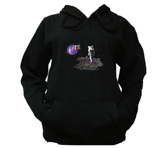 

L Bluza Kaptur Męska Galaxy Planety Kosmos Wzór