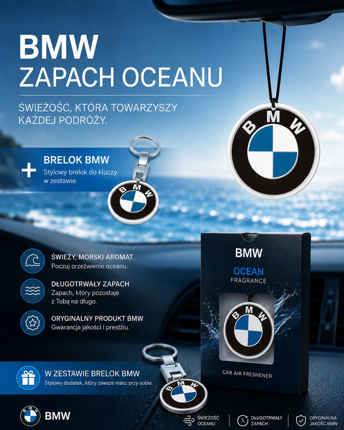 Zestaw zapach Bmw Brelok